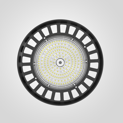 160lm/w উচ্চ দক্ষতা LED উচ্চ বে হালকা উচ্চ সিলিং এলাকা জন্য RAL 9017 কালো